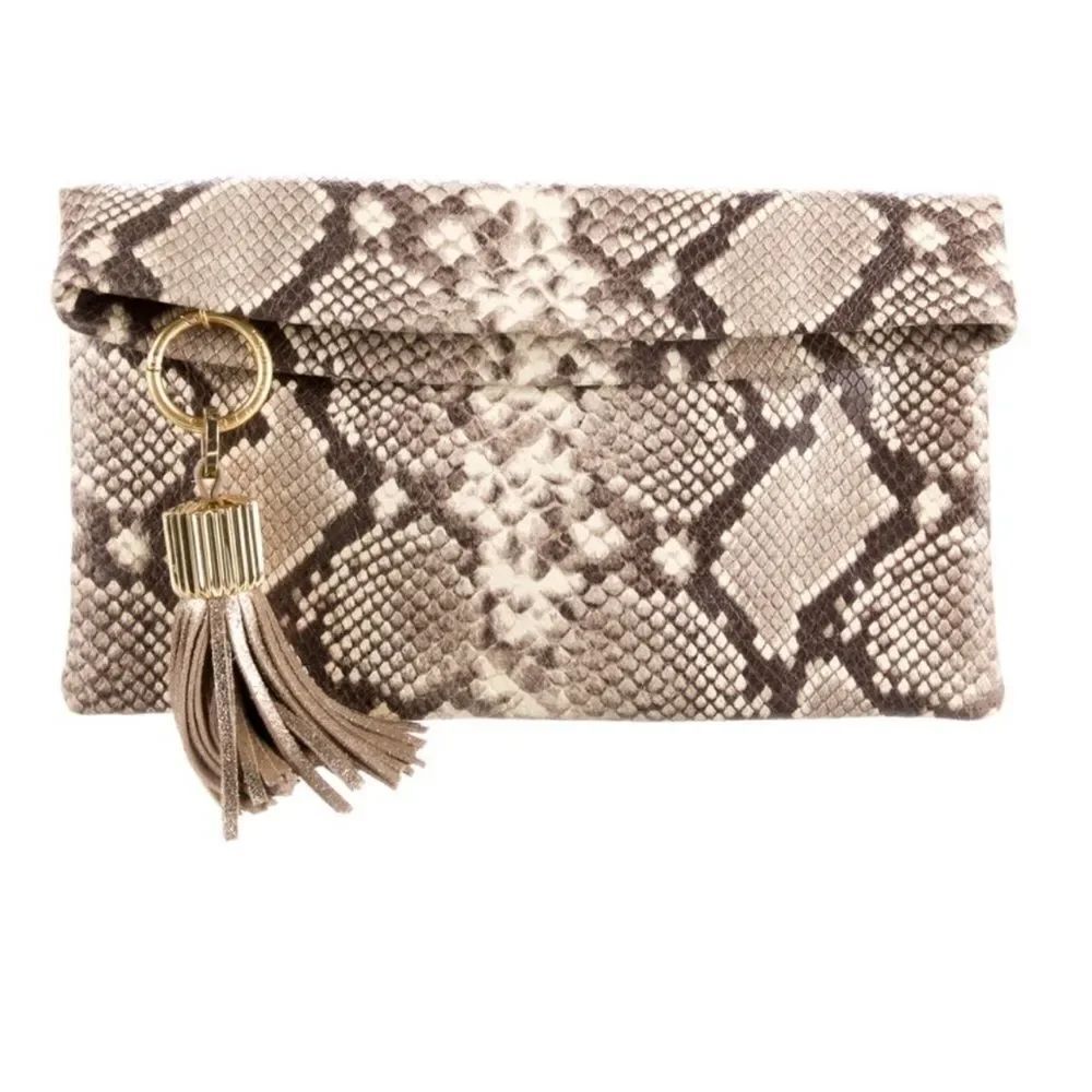 India Hicks Carmen Clutch - Snake